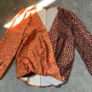 Boho V Neck Long Sleeve Top